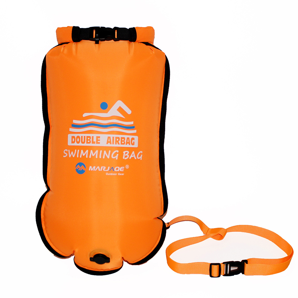 Swim Buoy Open Water - Pelampung renang PVC tiup terbuka, tas