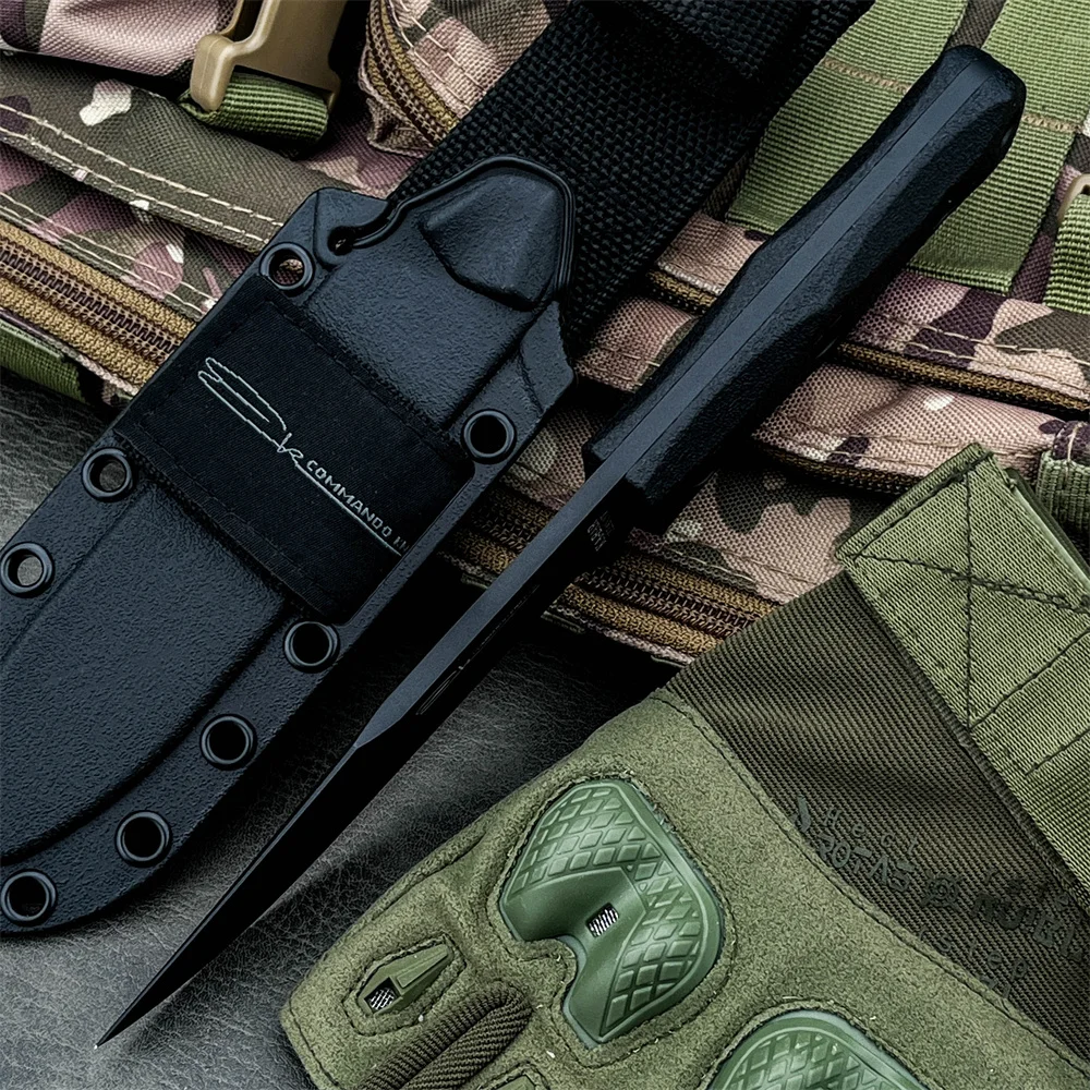 Pisau Bilah Tetap KA‑BAR EK50  - Dive Knife Titanium ulasan dan harga