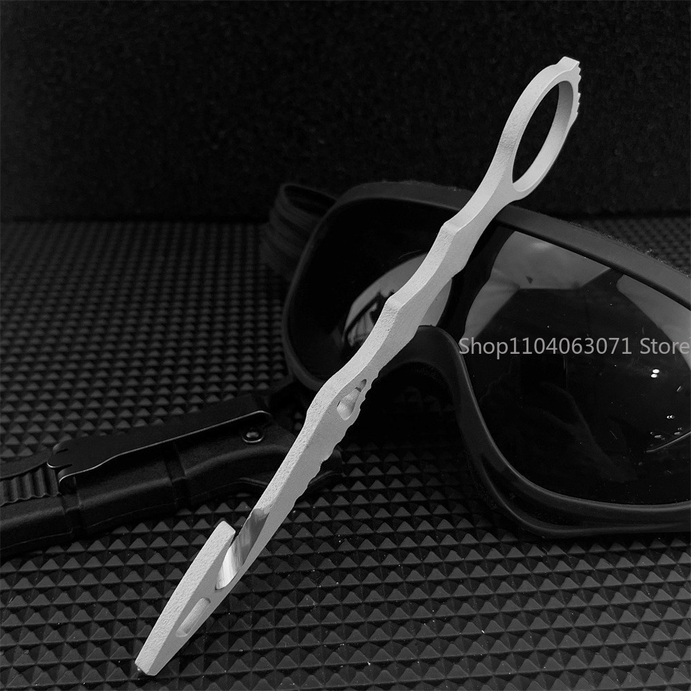 Pisau Lurus Pemotong Tali Luar - Dive Knife Titanium ulasan dan harga